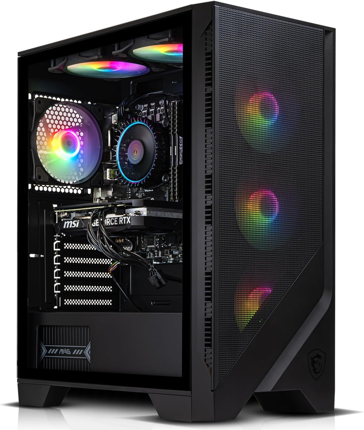 ADMI Gaming PC • Intel Core i5 14400F • NVIDIA RTX 5070 12GB • 32GB 3200Mhz DDR4 • 1TB NVMe SSD • 750W PSU • MSI MAG 120A ARGB Black Gaming PC Case • VR Ready • WiFi • Windows 11