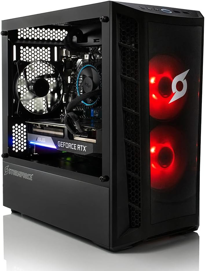 Stormforce Crystal Gaming PC - NVIDIA GeForce RTX 3070 8GB, i5-12400F, 16GB, 1TB, WiFi, Windows 11 (Amazon Exclusive)