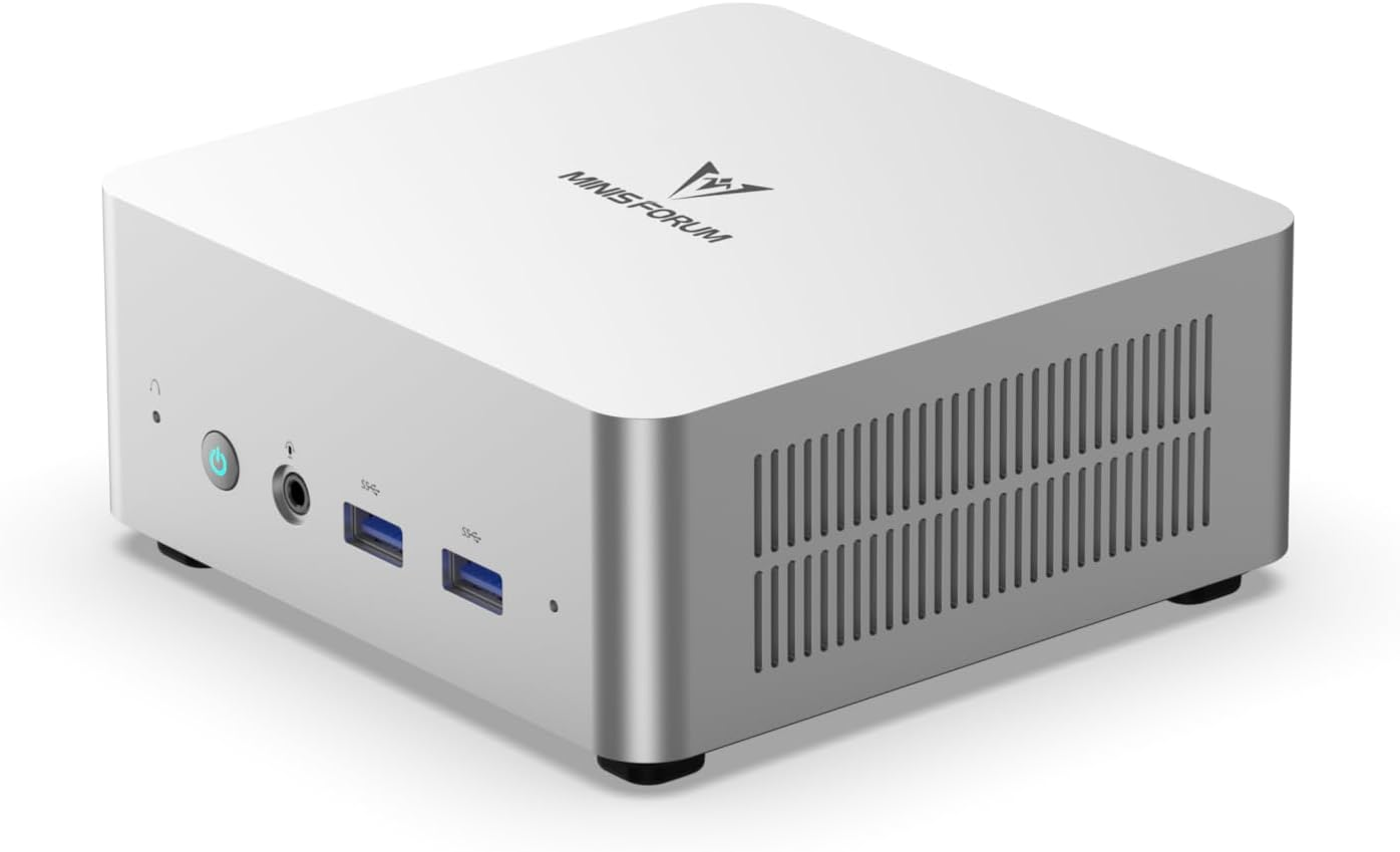 MINISFORUM Mini PC i5 UN1250 Intel Core i5-1250P 12C/16T 16GB DDR4 500GB PCIe4.0 SSD, HDMI2.0/USB Type-C/DisplayPort1.4, 2.5 G RJ45 LAN,Mini Business Computers Auto Power On
