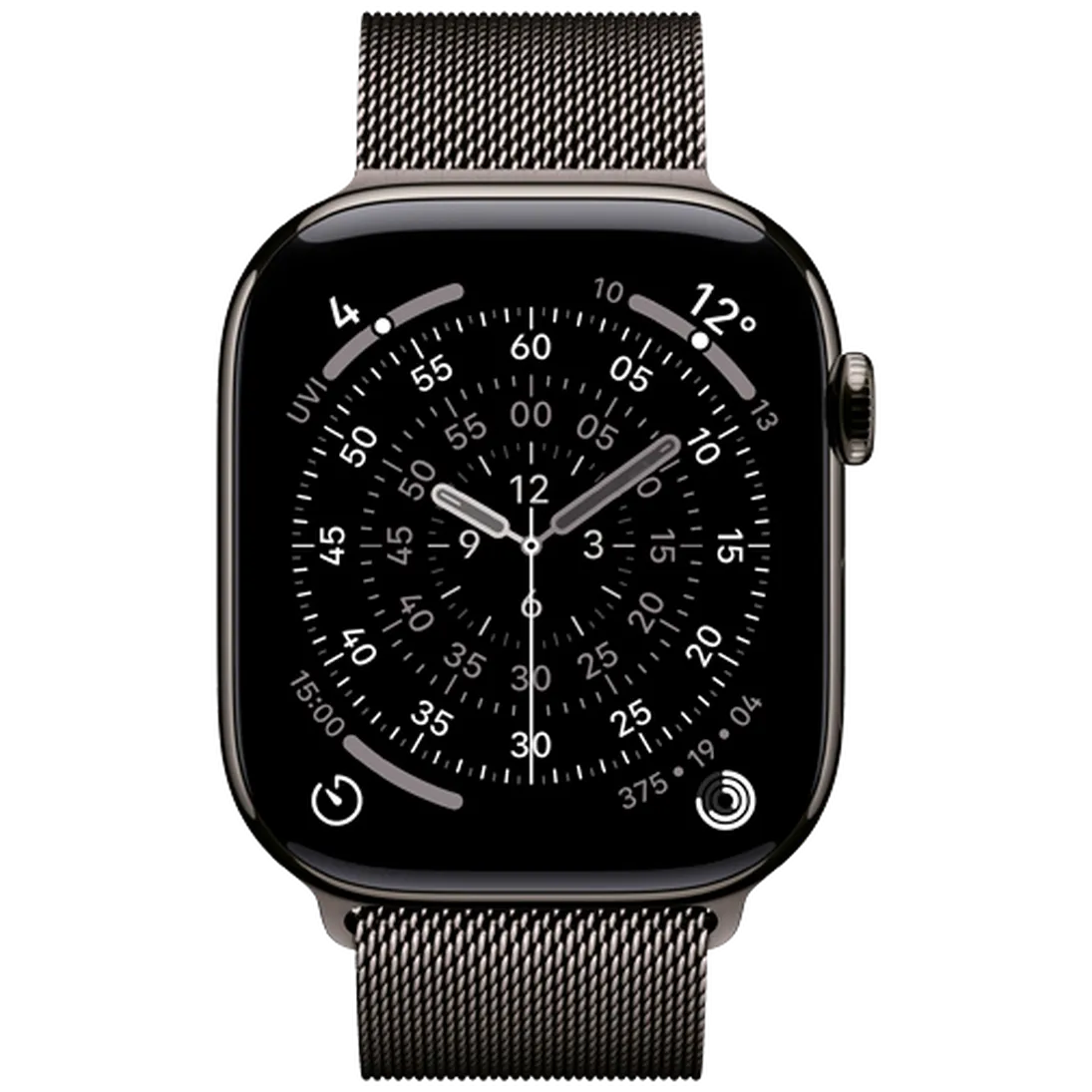 Apple Watch Series 11 46mm 5G Slate Titanium (Grey Milanese Strap S/M)