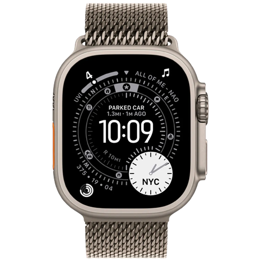 Apple Watch Ultra 3 49mm Titanium (Titanium Milanese Strap M)