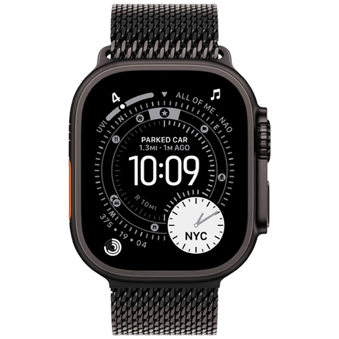 Apple Watch Ultra 3 49mm Black (Black Milanese Strap S)