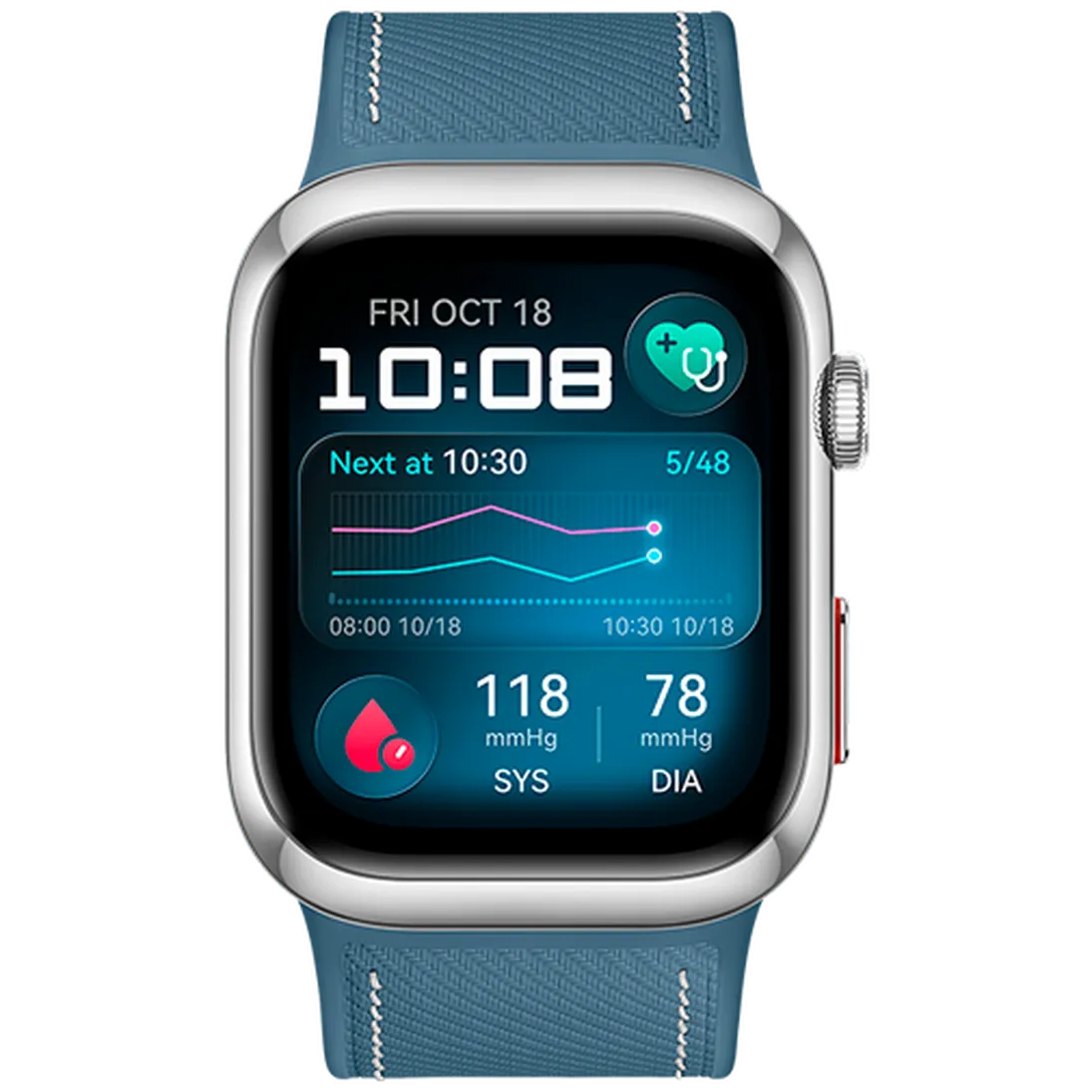 Huawei Watch D2 Silver (Blauwe Strap)