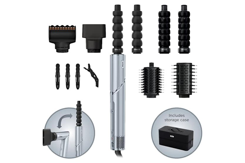 Shark FlexStyle 6-in-1 Air Styler & Hair Dryer | HD476WHUK | Glacial Blue