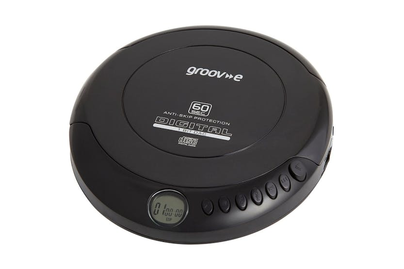 Groove Black Portable Cd Player | Personal Cd Player | Compact
