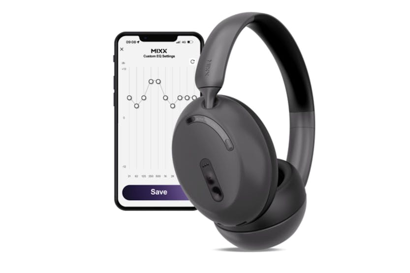 Mixx StreamQ D3 Over Ear Wireless Active Noise Cancelling Headphones | Black