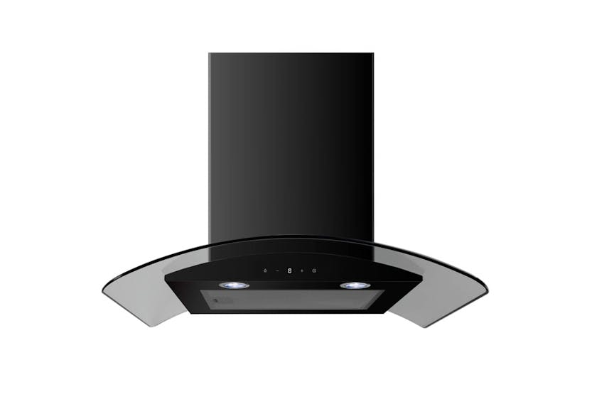 Cata 90cm Curved Glass Hood | CACG90BKPF