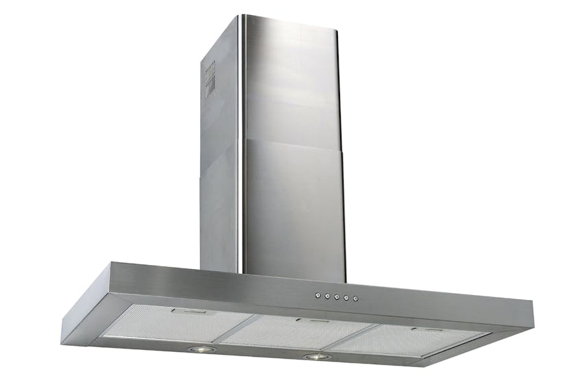 Luxair 110cm Flat Slimline Chimney Hood | LA-110-FLT-SS