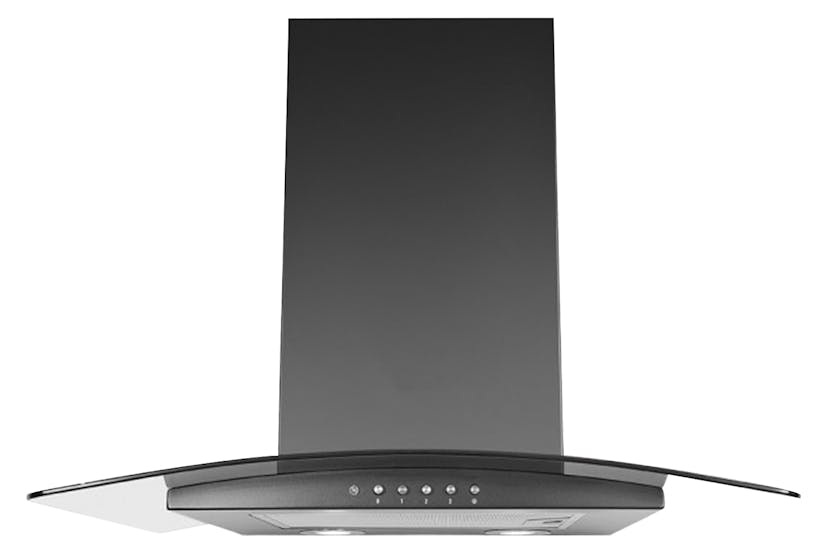 Luxair 60cm Curved Artis Cooker Hood | LA60ARTIS-CVDBL | Black