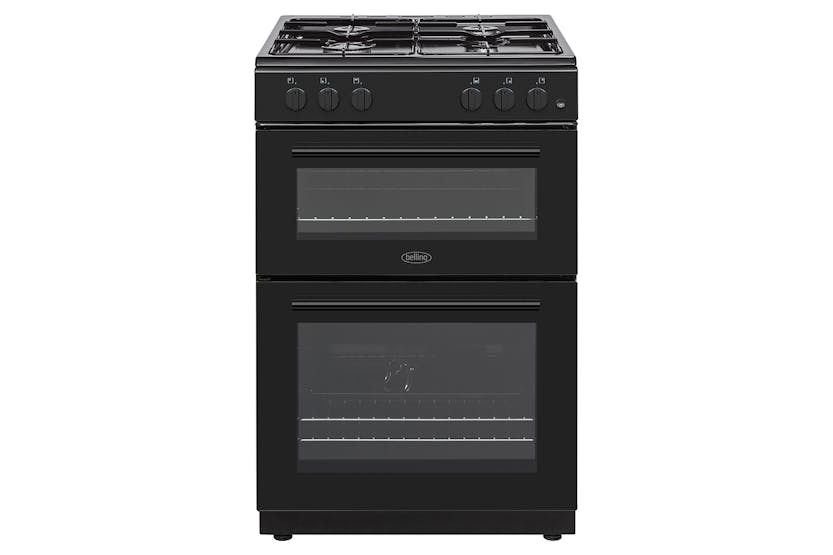 Belling 60cm Gas Twin Cavity Cooker | BFSG61TCBKLPG | Black