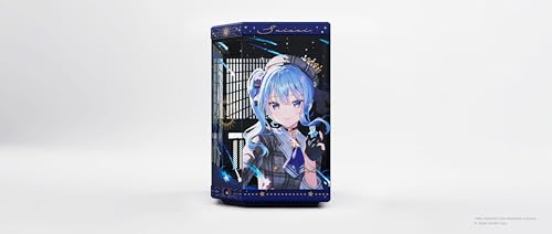HYTE Y70 Hoshimachi Suisei Official Licensed - Mid-Tower ATX Gaming PC Desktop Case - Panoramic Tempered Glass - Dual Chamber - High Airflow Chassis - PCIE 4.0 Riser Cable Included - Blue