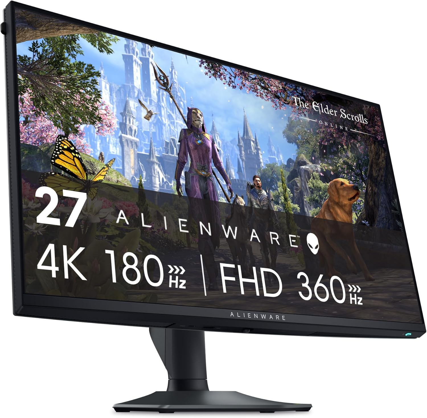 Alienware AW2725QF 27 Inch 4K UHD (3840x2160) Gaming Monitor, 360Hz, Fast IPS, 0.5ms, NVIDIA G-SYNC Compatible, 95% DCI-P3, HDR600, Dolby Vision, USB-C, DisplayPort, 2x HDMI, 4x USB, 3 Year Warranty