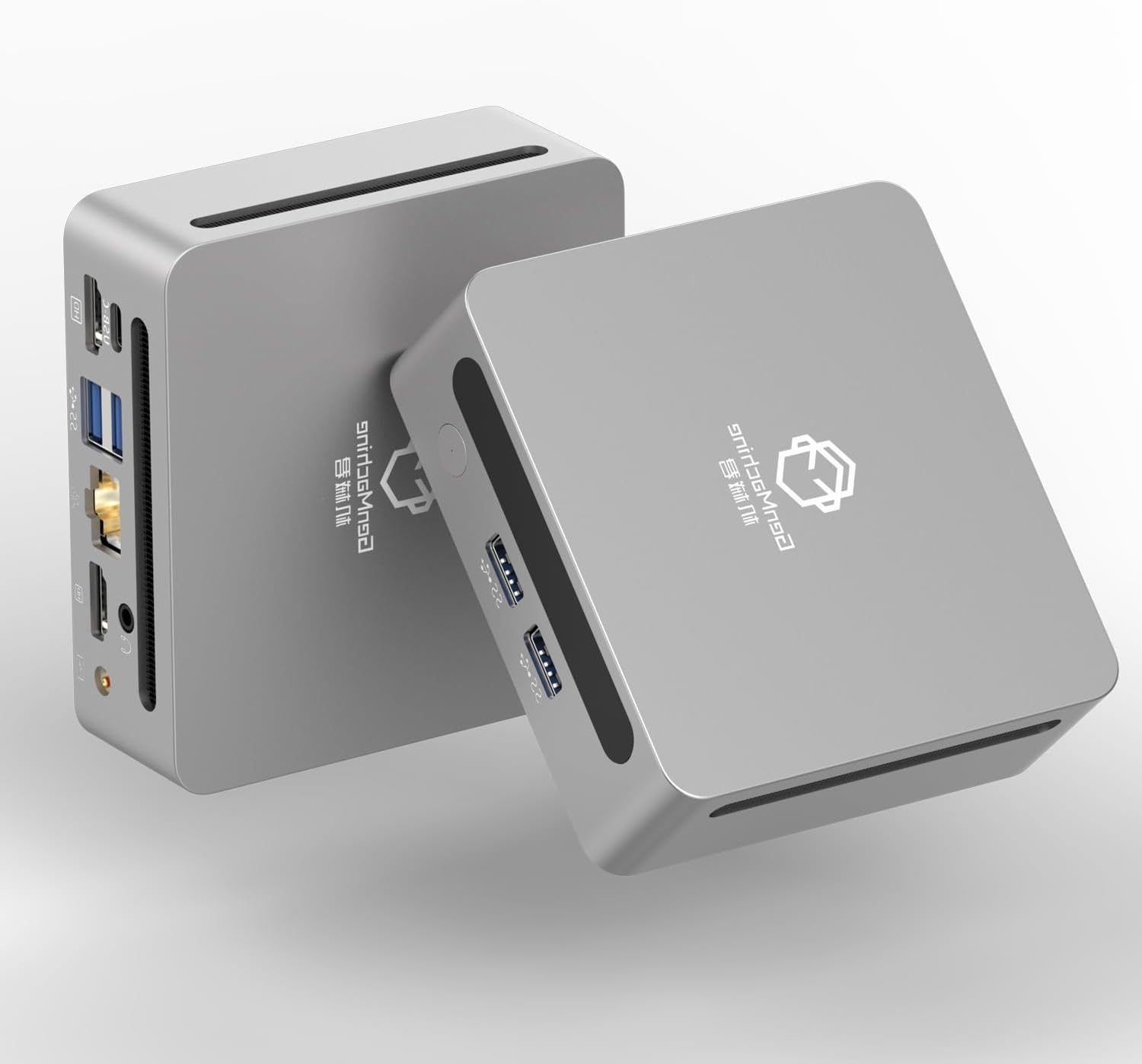 GenMachine Mini PC Ryzen 7 4700U Mini Computers Up to 4.1GHz 8c/8t, 16GB DDR4, 512GB SSD & M.2 NVME, Gaming PC with Wifi6/BT5.2/DHMI/DP, Gaming/Office/Design