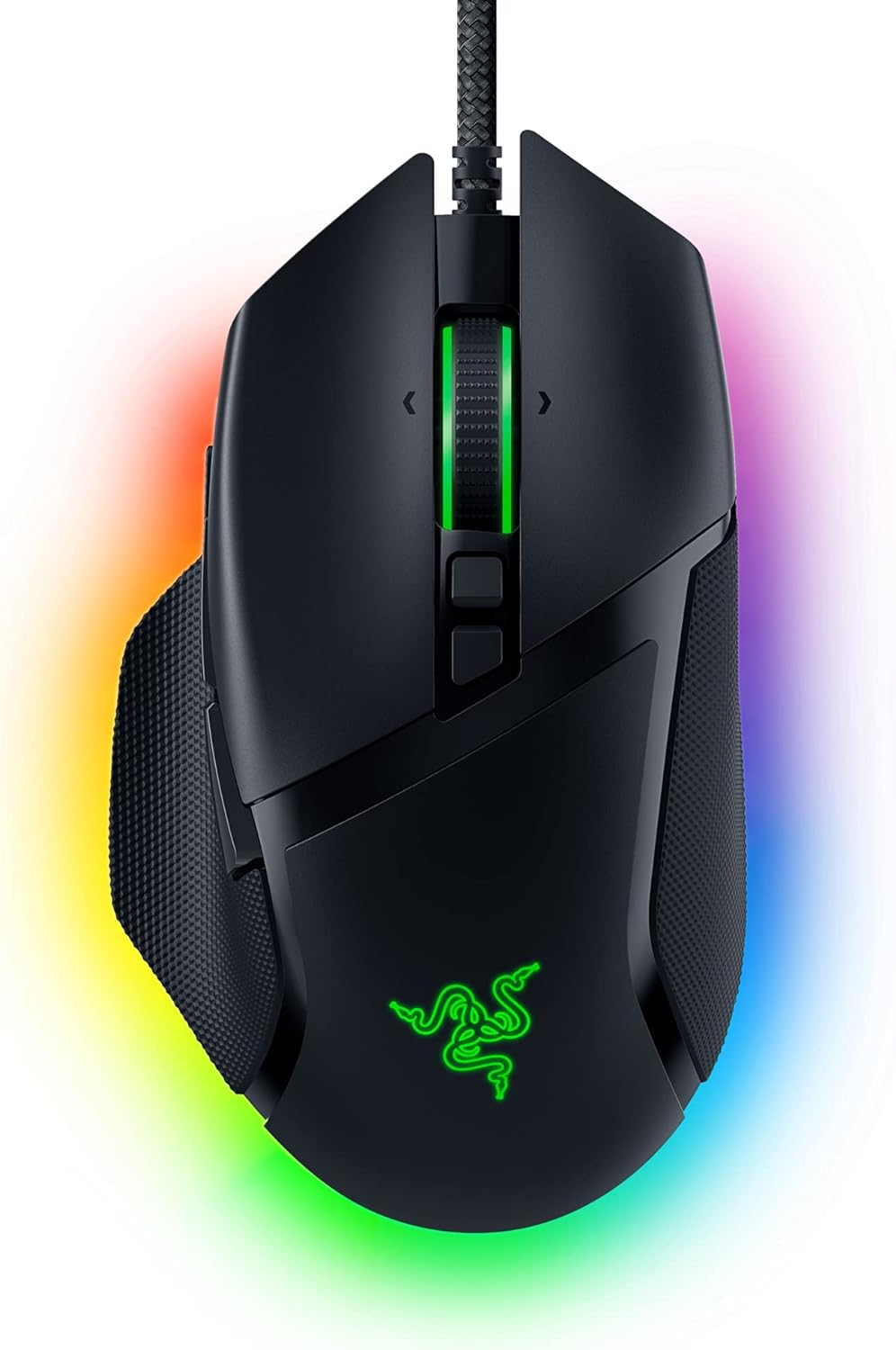 Razer Basilisk V3 - Wired Customisable Gaming Mouse (10+1 Programmable Buttons, HyperScroll Tilt Wheel, 11 Chroma RGB Lighting Zones, Optical Mouse Switches, Focus+ 26K DPI Optical Sensor) Black