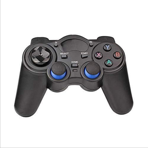 RIBOXIN FANDRAGON USB Wireless Gaming Controller Gamepad for PC/Laptop Computer(Windows XP/7/8/10) & PS3 & Android & Steam - [Black] (Black)