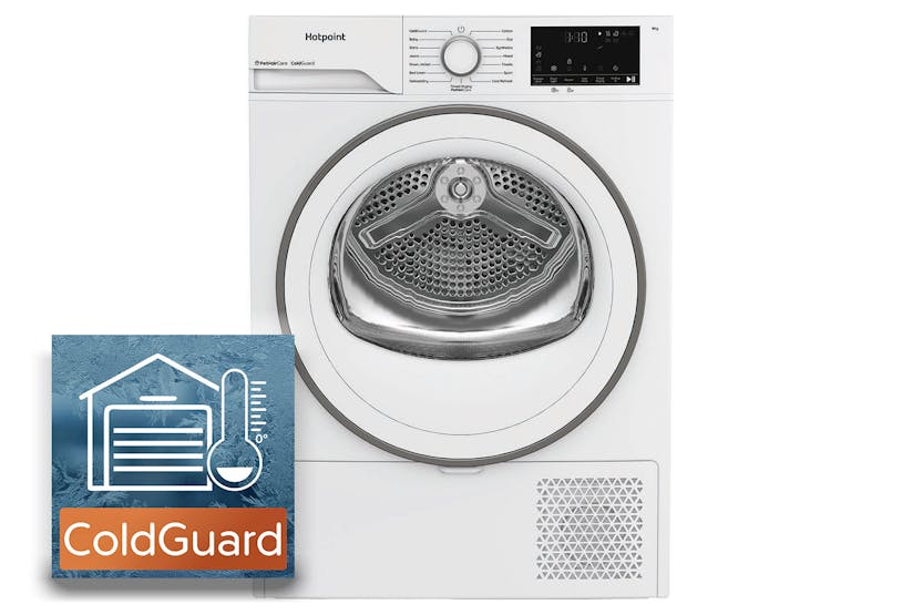 Hotpoint Freestanding 8kg Heat Pump Tumble Dryer - ColdGuard Technology | HHDD80WWIRE