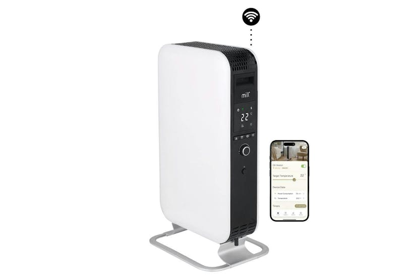 Mill 1500W Gentle Air WiFi Oil Filled Radiator | 122-OIL1500WIFI3 | White