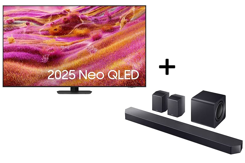 Samsung QN90F 75" Neo QLED Smart TV and Samsung Q990F Q-Series 11.1.4ch Soundbar | Bundle