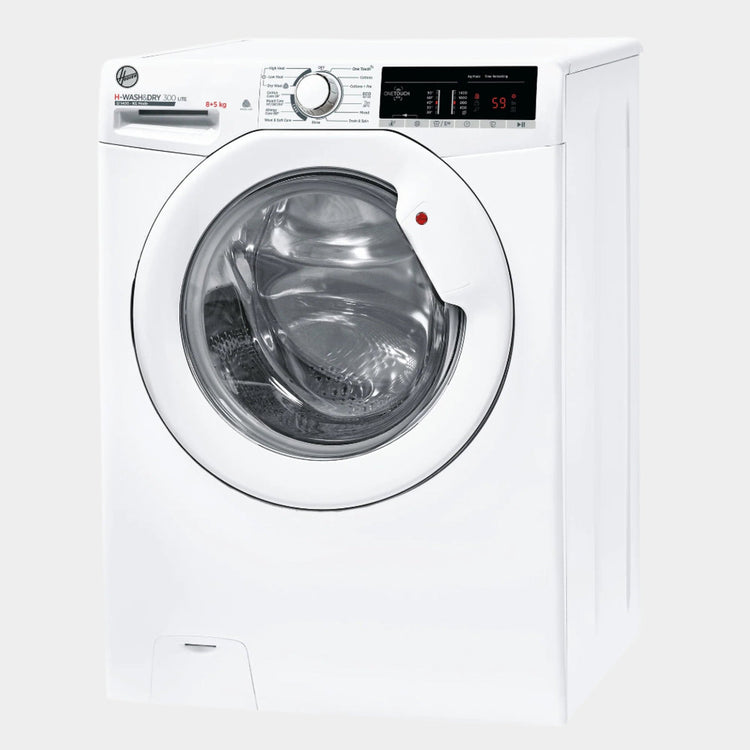 Hoover H-Wash & Dry 300 Lite 8kg/5kg 1400rpm Washer Dryer – White | H3D485TE/1-80