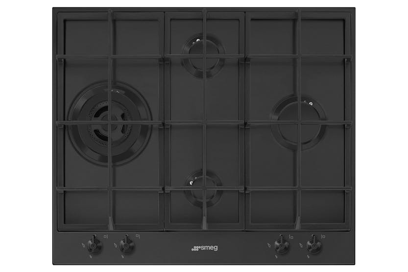 Smeg 60cm Built-in Gas Hob | PX364LMB | Matt Black