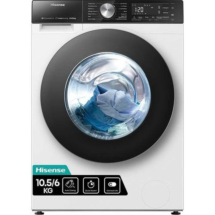 HISENSE Auto Dosing 10.5 kg Washer Dryer | WD5S1045BW