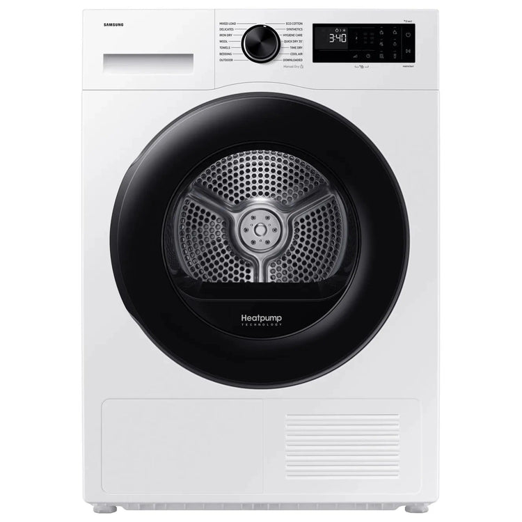 Samsung Series 5 AI Energy 9kg Heat Pump Tumble Dryer White | DV90DG52A0AEEU