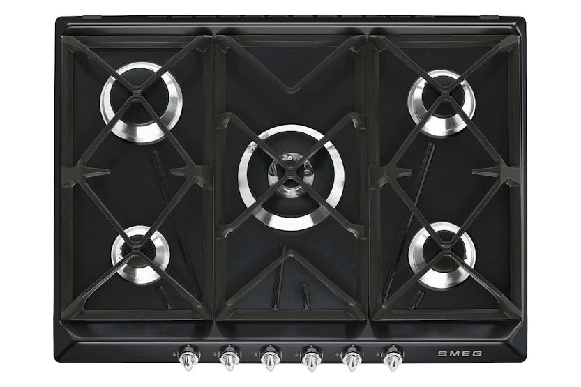 Smeg 69cm Victoria Aesthetic Built-in Gas Hob | SR975NGH | Black