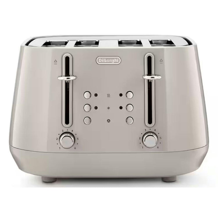 De’Longhi Eclettica 4-Slice Toaster – Beige | CTY4003.BG