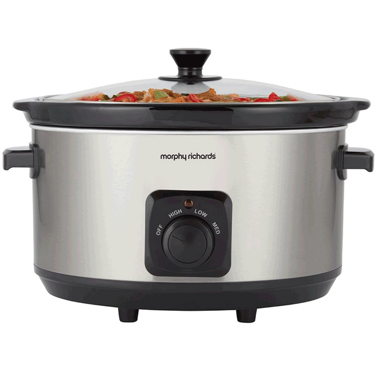 Morphy Richards 6.5L Stainless Steel Slow Cooker