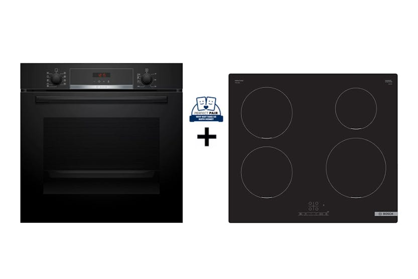Bosch Serie 4 Built-in Single Oven & Bosch Series 4 60cm Induction Hob Bundle