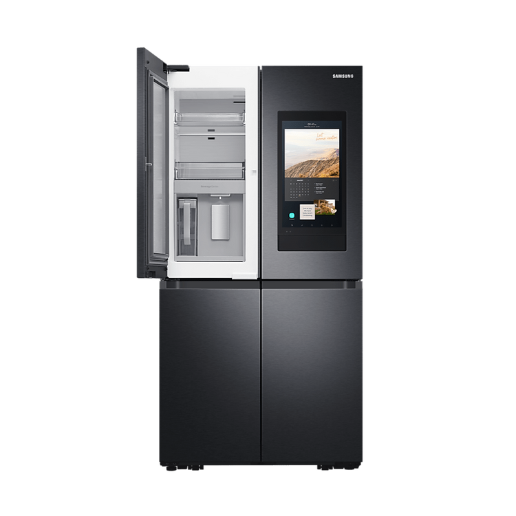 Samsung Family Hub American Fridge Freezer with Beverage Center in Black | RF65A977FB1/EU