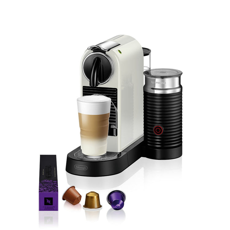 De’Longhi Citiz Espresso Machine & Milk Frother - White | EN267.WAE