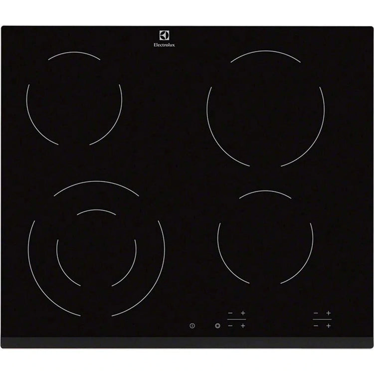 Electrolux 60cm 4 Zone Built-In Electric Hob Black | EHF6241FOK
