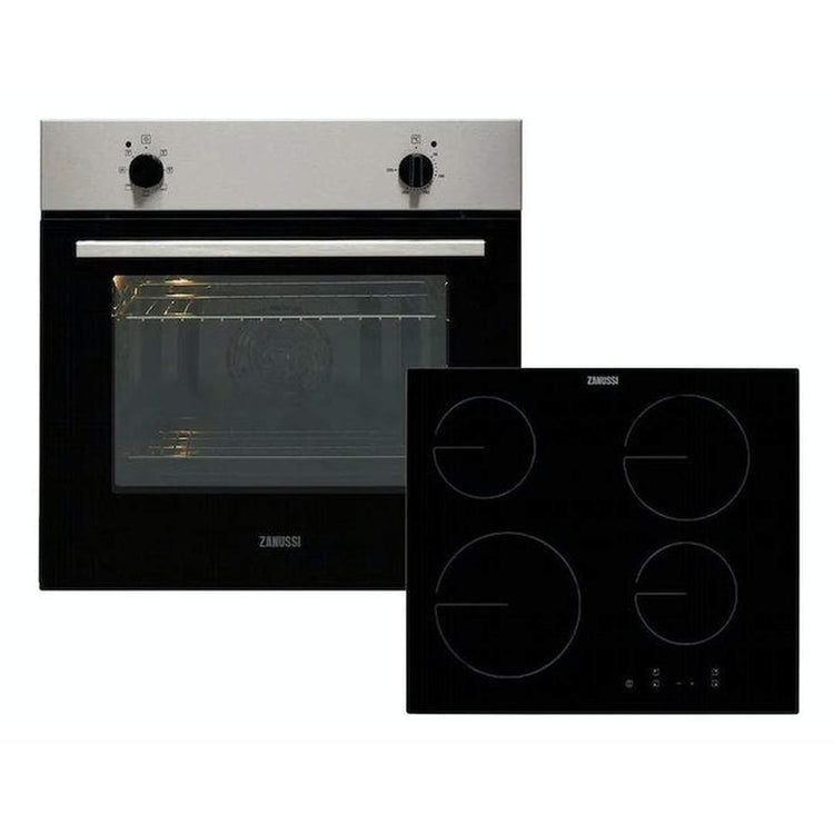 Zanussi 60cm Built-In Single Oven & Hob | Stainless Steel