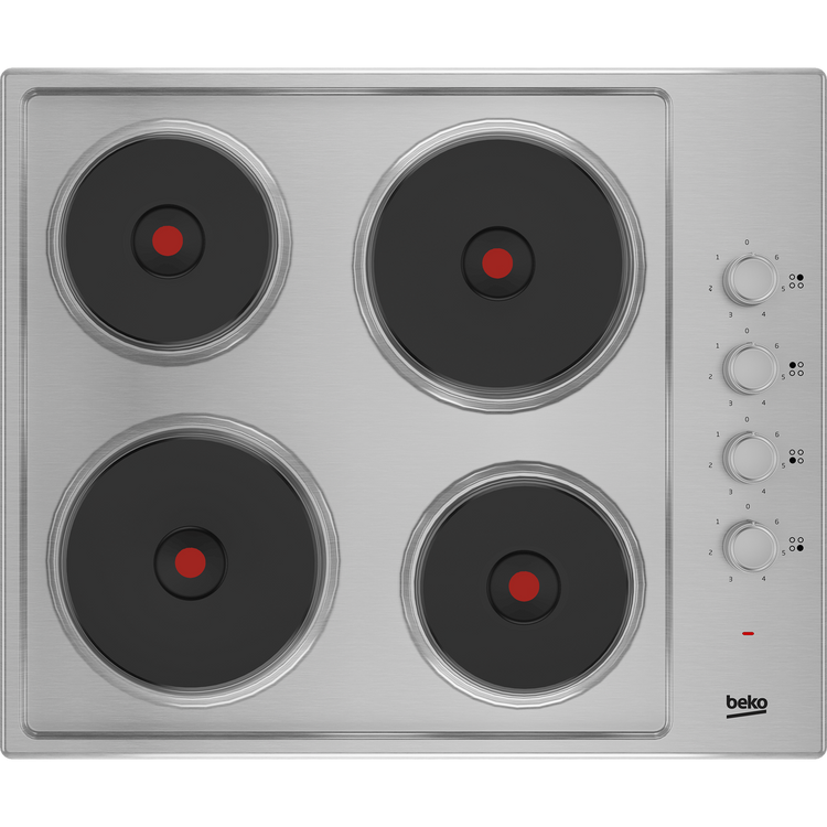 Beko 60cm Sealed Plate Hob with Side Knob Controls | HIBE64101X