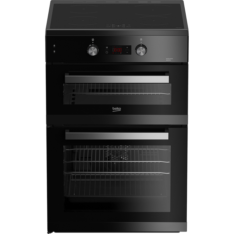 Beko Pro 60 cm Electric Cooker - Black & Silver | BDI6C65K