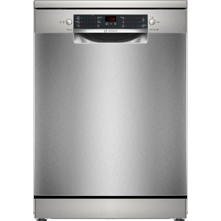 Bosch Series 2 free-standing dishwasher 60 cm Brushed steel anti-fingerprint | SMS26AI08G