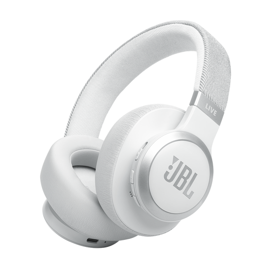 JBL Live 770NC Over-Ear Noise-Cancelling Headphones – White | JBLLIVE770NCWHT